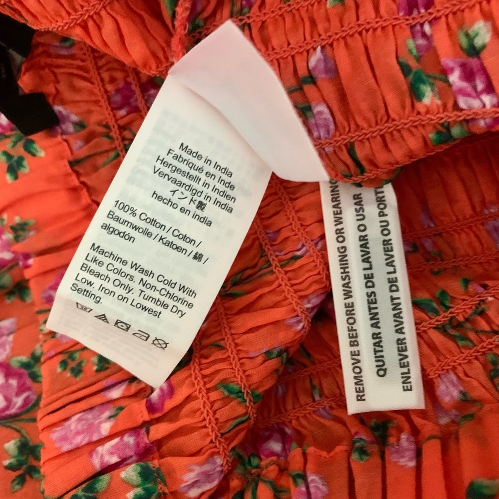 J. Crew Smocked Maxi Skirt in Coral Floral - Picture 9 of 9